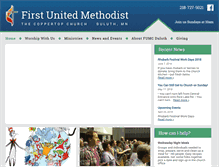 Tablet Screenshot of fumcduluth.com